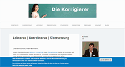 Desktop Screenshot of die-korrigierer.com