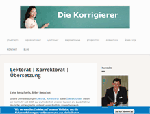 Tablet Screenshot of die-korrigierer.com